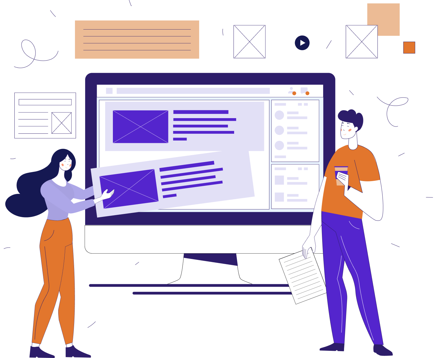 Webdesign illustratie